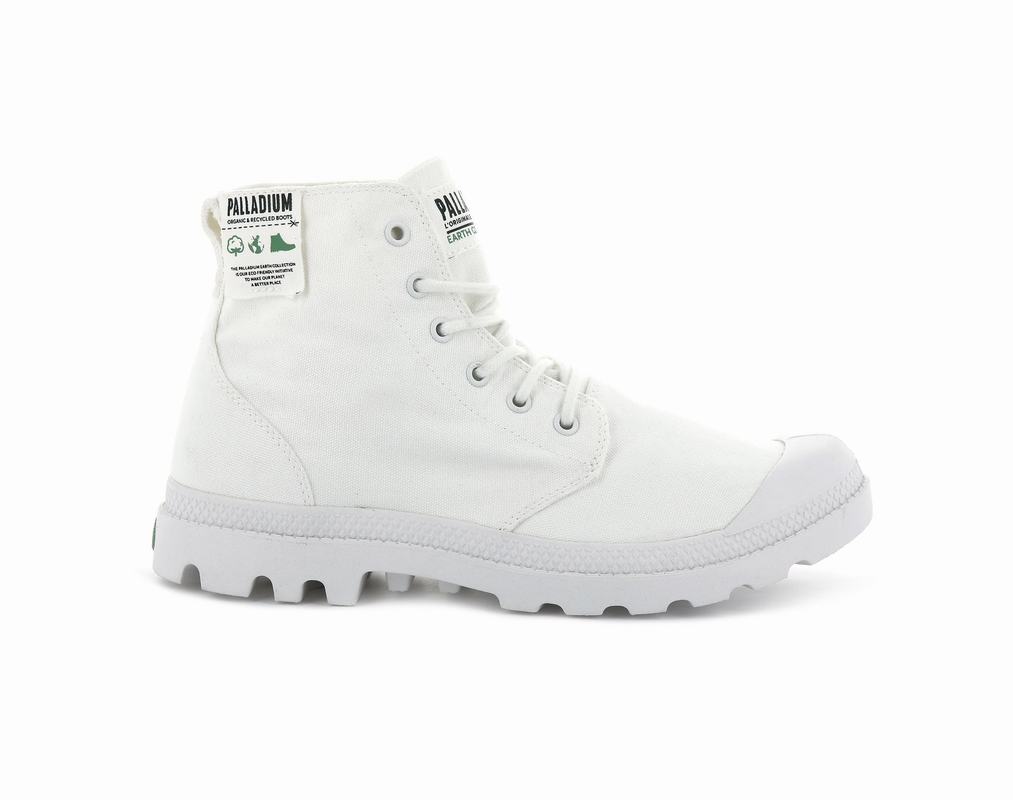 Botas Palladium Pampa Hi Organic Hombre - Blancas ||XMHO-08217||